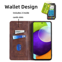 Carregar imagem no visualizador da galeria, Leather Flip Wallet Cover for Samsung A52 - Libiyi