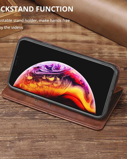 TPU + PU Leather Phone Cover Case for iPhone - Libiyi