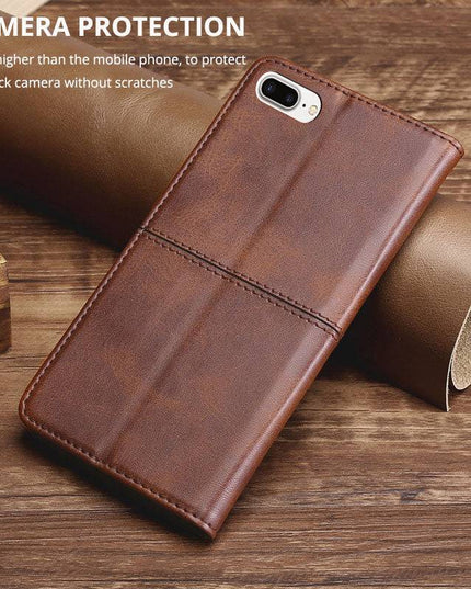 TPU + PU Leather Phone Cover Case for iPhone 7Plus/8Plus - Libiyi