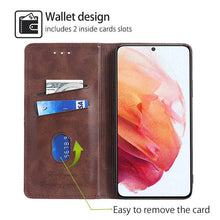 Laden Sie das Bild in den Galerie-Viewer, Leather Flip Wallet Cover for Samsung S21 Series - Libiyi