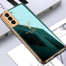 Carregar imagem no visualizador da galeria, Luxury Plating Tempered Glass Case For Samsung - Libiyi