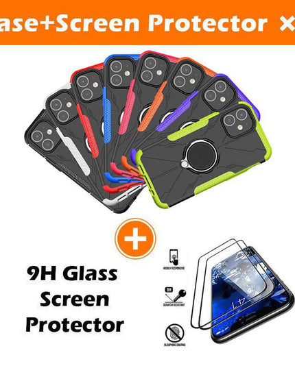 Robot 3 in 1 Heavy Duty Defender Case For iPhone 12 Mini - Libiyi