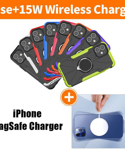 Robot 3 in 1 Heavy Duty Defender Case For iPhone 12 Series - Libiyi