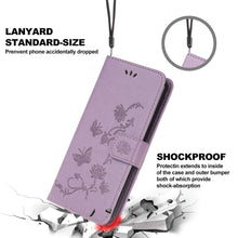 Laden Sie das Bild in den Galerie-Viewer, Imprint Butterfly Flower Leather Mobile Phone Case for iPhone - Libiyi