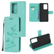 Load image into Gallery viewer, Imprint Butterfly Flower Leather Mobile Phone Case for Samsung S21 Series - Libiyi