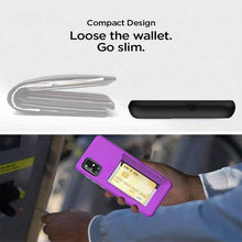 Carregar imagem no visualizador da galeria, Armor Protective Card Holder Case for Samsung A Series With 2-Pack Screen Protectors - Libiyi