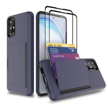 Cargar imagen en el visor de la galería, Armor Protective Card Holder Case for Samsung A Series With 2-Pack Screen Protectors - Libiyi