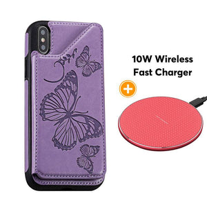 New Luxury Embossing Wallet Cover For iPhone X/Xs-Fast Delivery - Libiyi