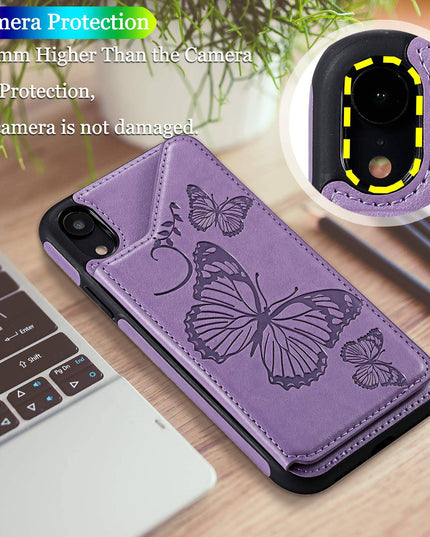 New Luxury Embossing Wallet Cover For iPhone XR-Fast Delivery - Libiyi