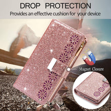 Carregar imagem no visualizador da galeria, Glitter Sparkly Girly Bling Leather Flip Cover For Samsung S Series - Libiyi