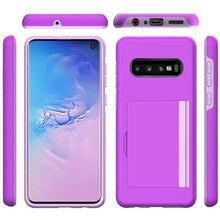 Load image into Gallery viewer, Armor Protective Card Holder Case for Samsung S10 Plus - Libiyi