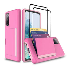 Load image into Gallery viewer, Armor Protective Card Holder Case for Samsung S20 With 2-Pack Screen Protectors - Libiyi