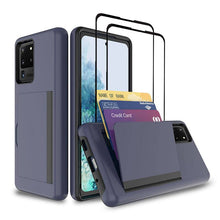 Carregar imagem no visualizador da galeria, Armor Protective Card Holder Case for Samsung S20 Ultra With 2-Pack Screen Protectors - Libiyi
