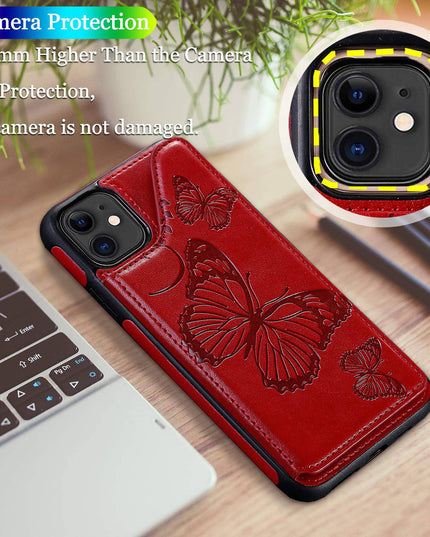 New Luxury Embossing Wallet Cover For iPhone 11-Fast Delivery - Libiyi