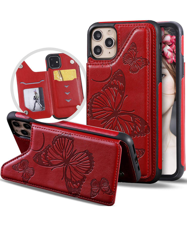 New Luxury Embossing Wallet Cover For iPhone 11 Pro-Fast Delivery - Libiyi