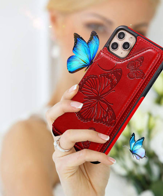 New Luxury Embossing Wallet Cover For iPhone 11 Pro-Fast Delivery - Libiyi