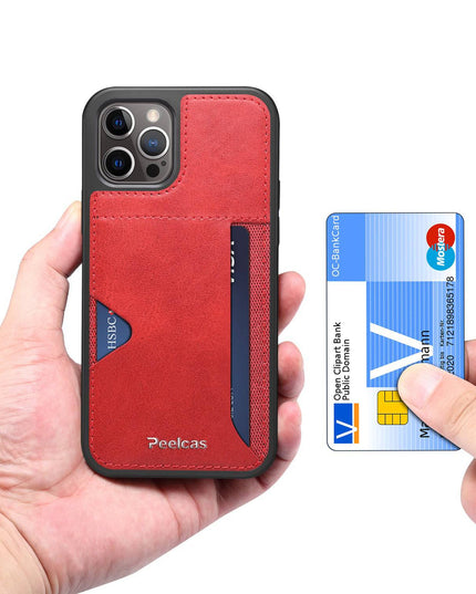 Ultra-thin leather card slot iPhone case - Libiyi