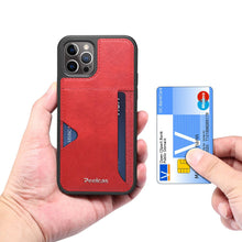 Carregar imagem no visualizador da galeria, Ultra-thin leather card slot iPhone case - Libiyi
