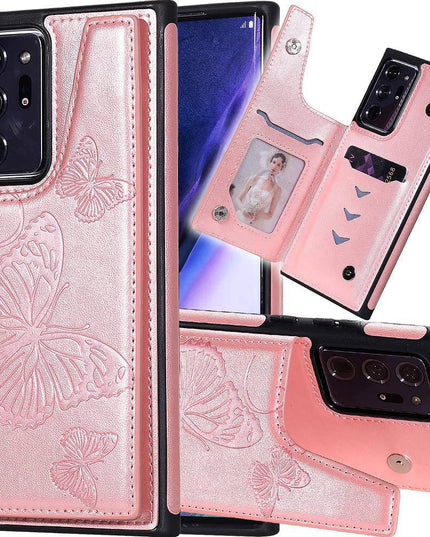 New Luxury Embossing Wallet Cover For SAMSUNG Note 20 Ultra-Fast Delivery - Libiyi