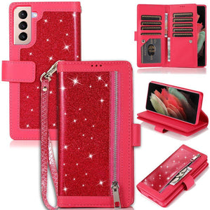 Bling Wallet Leather Case for Samsung S21 - Keilini