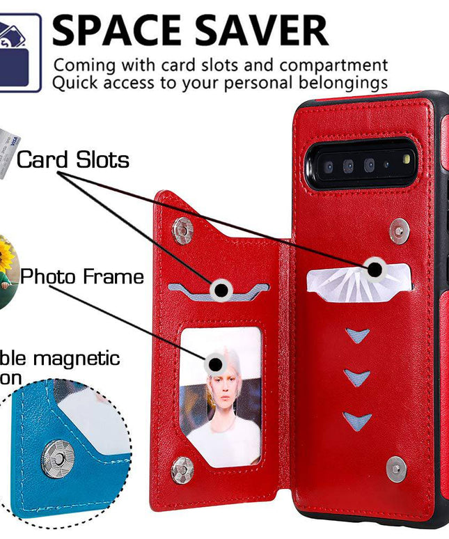 New Luxury Embossing Wallet Cover For SAMSUNG S10 Plus-Fast Delivery - Libiyi