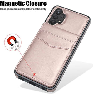 Dual Layer Lightweight Leather Wallet Case for Samsung Galaxy A32(5G) - Libiyi