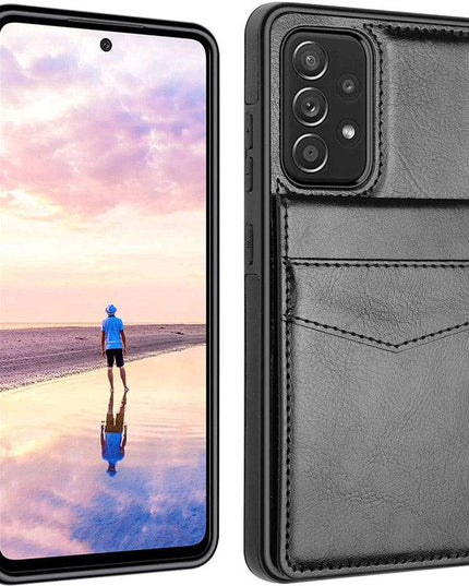 Dual Layer Lightweight Leather Wallet Case for Samsung Galaxy A52 - Libiyi