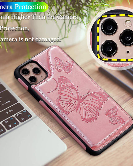 New Luxury Embossing Wallet Cover For iPhone 11Pro Max-Fast Delivery - Libiyi