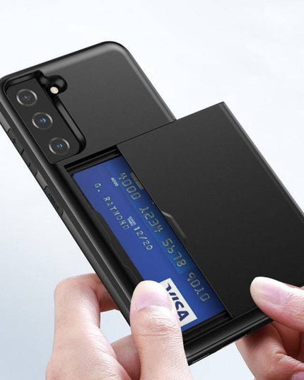 Rigide Flashy Porte-cartes Case For Samsung Galaxy S21(5G) - Libiyi
