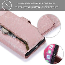 Cargar imagen en el visor de la galería, Detachable Flip Folio Zipper Purse Phone Case for iPhone 12 Series - Libiyi
