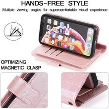 Load image into Gallery viewer, Detachable Flip Folio Zipper Purse Phone Case for iPhone 13 Series - Libiyi