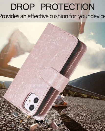 Detachable Flip Folio Zipper Purse Phone Case for iPhone - Libiyi