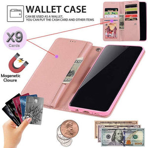Bling Wallet Case with Wrist Strap for iPhone XR - Libiyi
