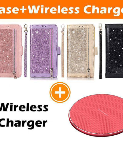 Bling Wallet Case with Wrist Strap for Samsung Note 20 Series - Libiyi