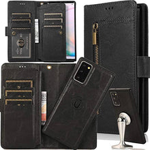 Cargar imagen en el visor de la galería, Detachable Flip Folio Zipper Purse Phone Case for Samsung Note 20 Series - Libiyi