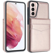 Carregar imagem no visualizador da galeria, Dual Layer Lightweight Leather Wallet Case for Samsung Galaxy S21 - Libiyi
