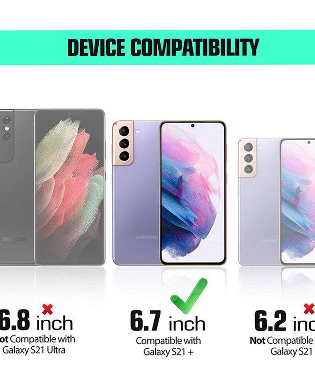 Dual Layer Lightweight Leather Wallet Case for Samsung Galaxy S21 Plus - Libiyi