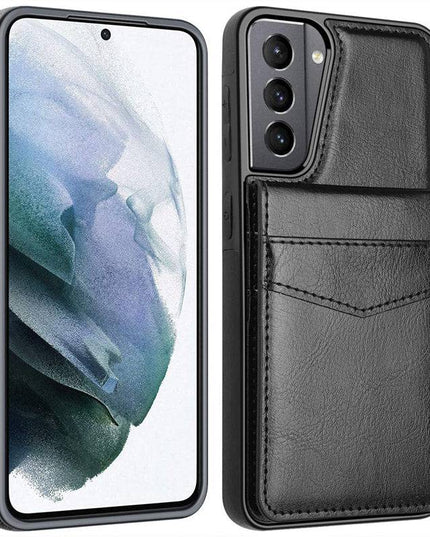 Dual Layer Lightweight Leather Wallet Case for Samsung Galaxy S21 Plus - Libiyi