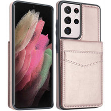 Carregar imagem no visualizador da galeria, Dual Layer Lightweight Leather Wallet Case for Samsung Galaxy S21 Ultra - Libiyi