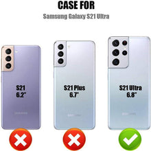 Carregar imagem no visualizador da galeria, Dual Layer Lightweight Leather Wallet Case for Samsung Galaxy S21 Ultra - Libiyi
