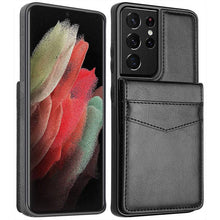 Cargar imagen en el visor de la galería, Dual Layer Lightweight Leather Wallet Case for Samsung Galaxy S21 Ultra - Libiyi