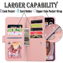 Load image into Gallery viewer, Bling Wallet Case with Wrist Strap for Samsung - Libiyi