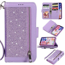 Load image into Gallery viewer, Bling Wallet Case with Wrist Strap for Samsung - Libiyi