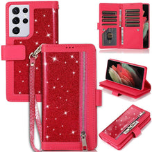 Load image into Gallery viewer, Bling Wallet Leather Case for Samsung S21 Ultra - Libiyi