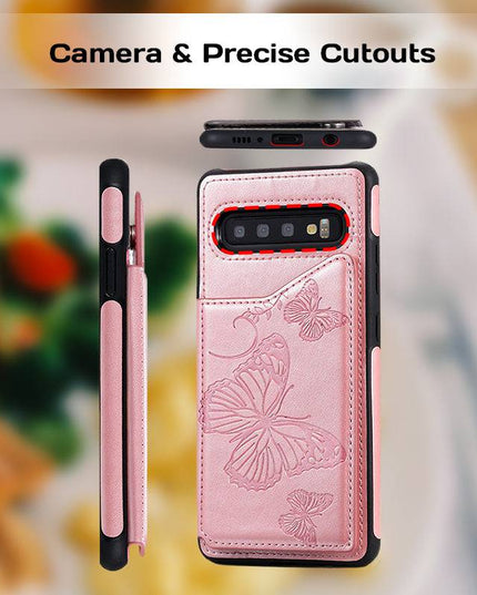 Luxury Embossing Wallet Cover For SAMSUNG S10 Plus - Libiyi