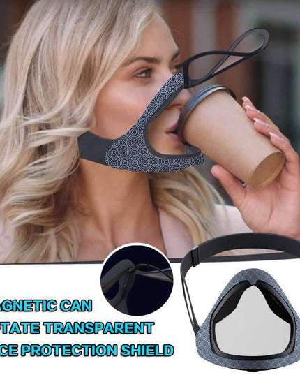 Adjustable Smart Double-layer Anti-fog Outdoor Silicone Mask - Libiyi