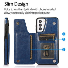 Cargar imagen en el visor de la galería, 4 IN 1 Luxury Wallet Leather Case For SAMSUNG - Libiyi