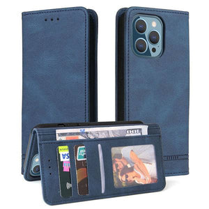 Luxury Leather Wallet Stand Flip Case For iPhone - Libiyi