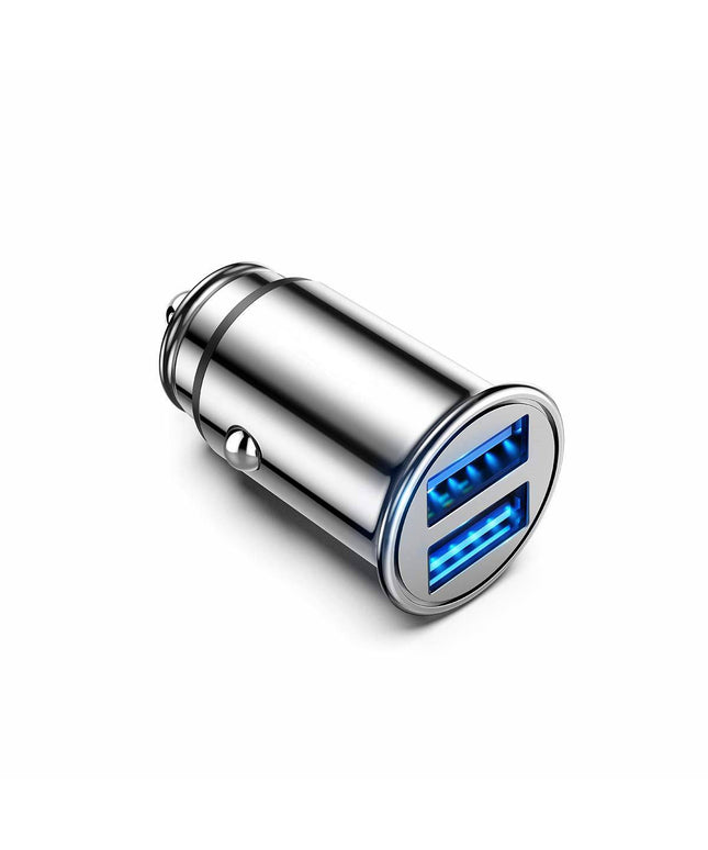 Quick Charge 3.0 All Metal Dual USB Port Fast Car Charger - Libiyi