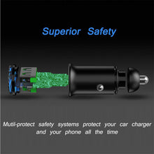 Load image into Gallery viewer, Quick Charge 3.0 All Metal Dual USB Port Fast Car Charger - Libiyi